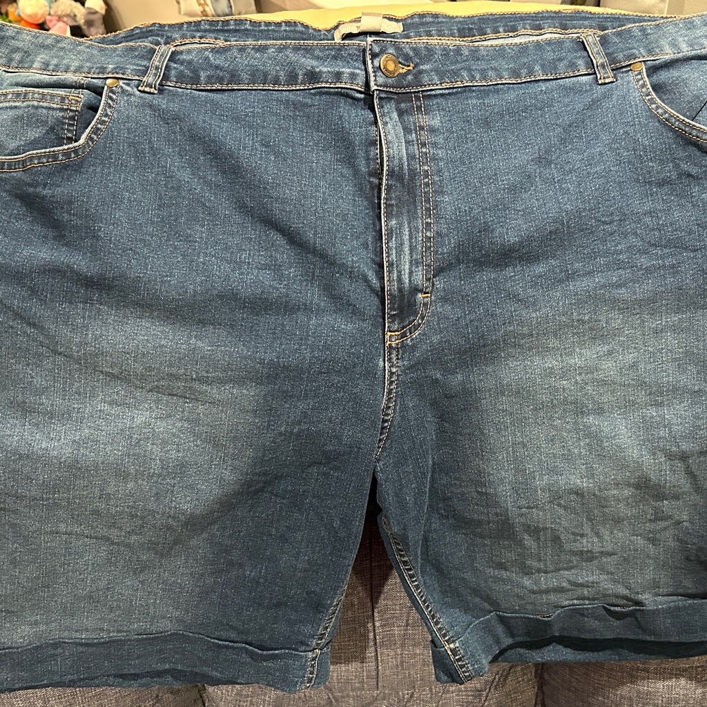 Woman Within Plus Size Blue Jean Shorts Casual Summer
